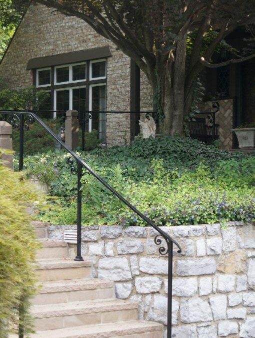 Wrought Iron Railing Design Ideas for a Tudor Home