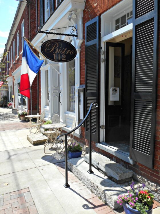 metal railing for business in historic district