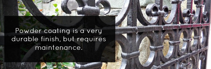 powder coated fence