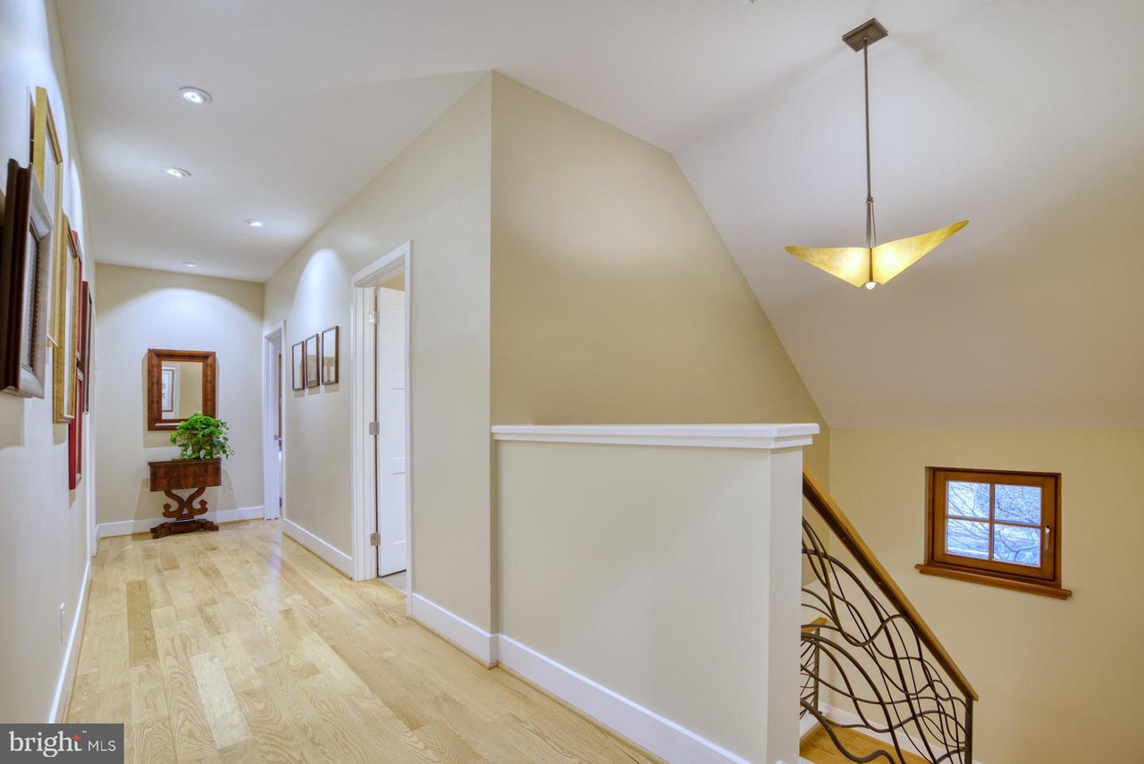 modern railing flowing like water