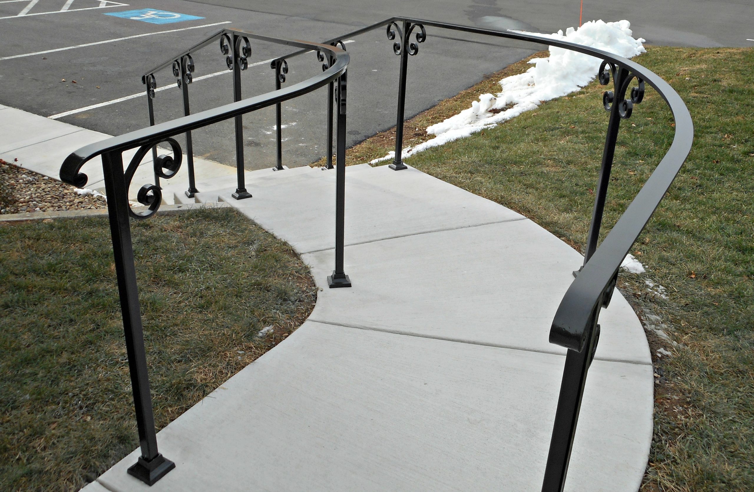 Modern Stair Railing - Compass Iron Works