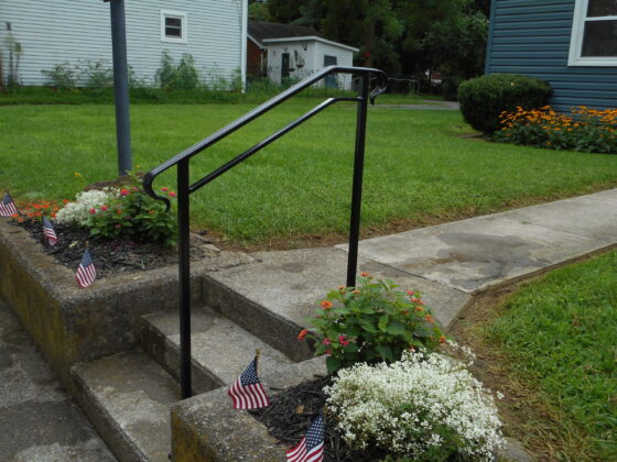 Railing for steps on front walk