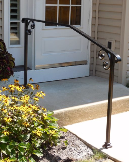Railing for Small Steps or Walkways- Safety without compromising style ...